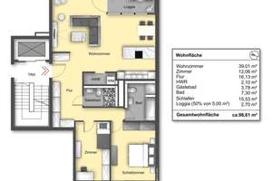 Schöne 3-Zimmer-Wohnung in zentraler Lage – Die vollständige Adresse der Immobilie erhältst du vom Anbieter., 20457 HafenCity, Hamburg – Vorschaubild 13