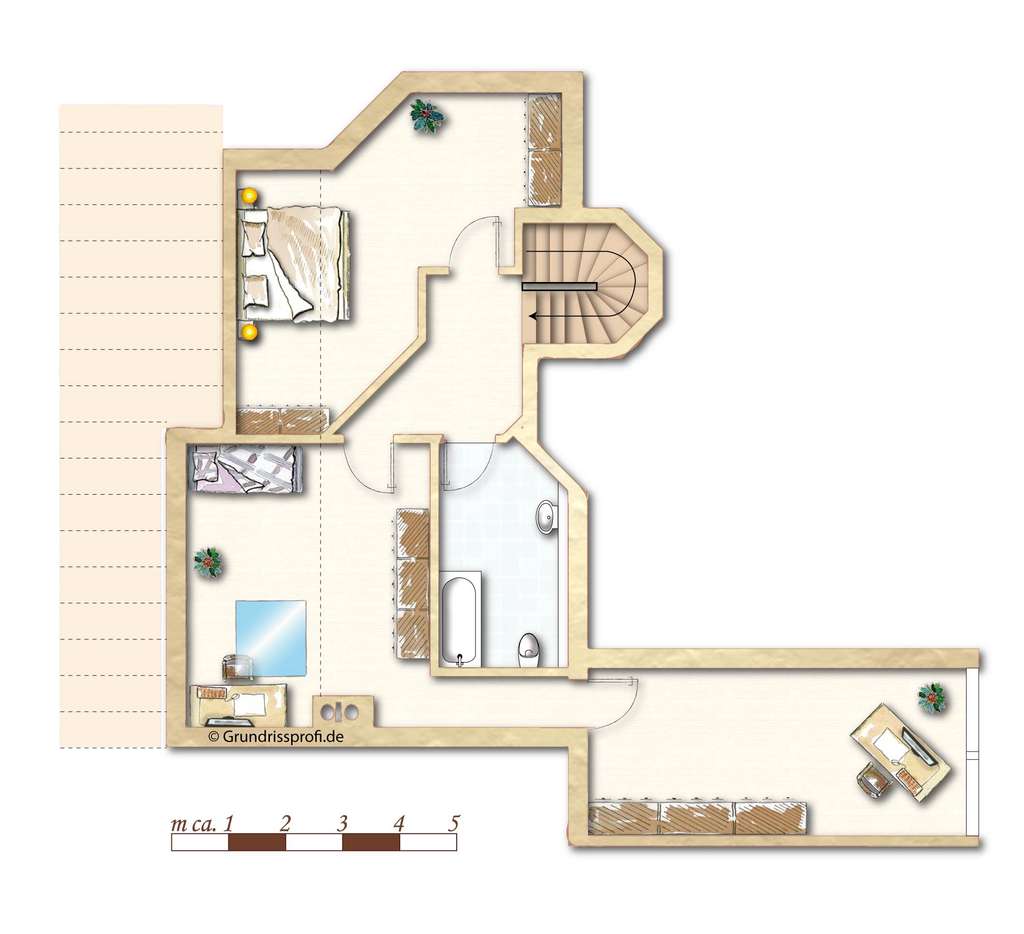 Immobilie in Laudenbach - ... mit Fliesenboden, zwei Pkw-Stellplätzen und Sonnenbalkon - Bild 2