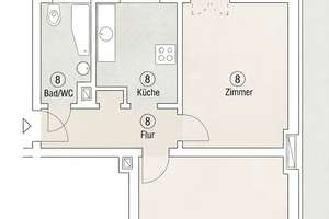 Helle 2-Zimmer-Wohnung + Balkon: mitten im Fanninger-Kiez – Die vollständige Adresse der Immobilie erhältst du vom Anbieter., 10365 Lichtenberg (Ortsteil), Berlin – Vorschaubild 8