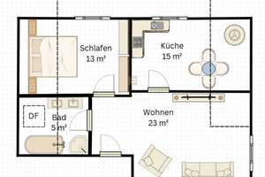 Gemütliche 2-ZKB-Dachgeschosswohnung mit 2 Stellplätzen in ruhiger Lage von IN-Nord – Schererstraße 3, 85055 Nordost, Ingolstadt – Vorschaubild 11