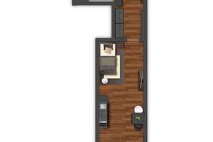 Sonniges & Möbliertes 1-Zimmer-Apartment mit Terrasse und Garten – Leopoldstraße 204, 80804 Neufreimann, München – Vorschaubild 5