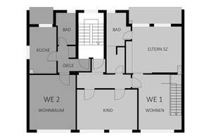 Kaiserswerth "Haus im Haus" Eigentümerwohnung + vier Wohneinheiten mit eigenem Eingang – Die vollständige Adresse der Immobilie erhältst du vom Anbieter., 40489 Kaiserswerth, Düsseldorf – Vorschaubild 42