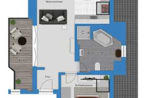 Großzügige 2-Zimmer-Dachgeschosswohnung mit Balkon und Blick auf die Markttürme – Graseweg 4, 6108 Halle (Saale) – Vorschaubild 10