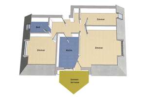IMMOBERLIN.DE - Fabelhafte Wohnung mit Südwestterrasse in harmonischer Lage – Die vollständige Adresse der Immobilie erhältst du vom Anbieter., 12277 Marienfelde, Berlin – Vorschaubild 9