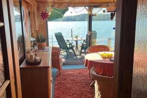 Luxus Bootshaus mit Reetdach am Ziegelsee mit Motorboot – Schwerin – Vorschaubild 5