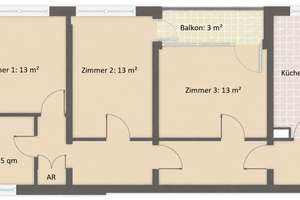 Möbliertes 13 qm Zimmer in einer 3er WG in Neubrück, Köln – Die vollständige Adresse der Immobilie erhältst du vom Anbieter., 51109 Neubrück, Köln – Vorschaubild 2