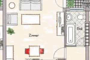 Helle freundliche 1-Zimmer-Wohnung mit Balkon in München-Hadern – Kleinhadener Str. 57, 80689 Blumenau, München – Vorschaubild 8