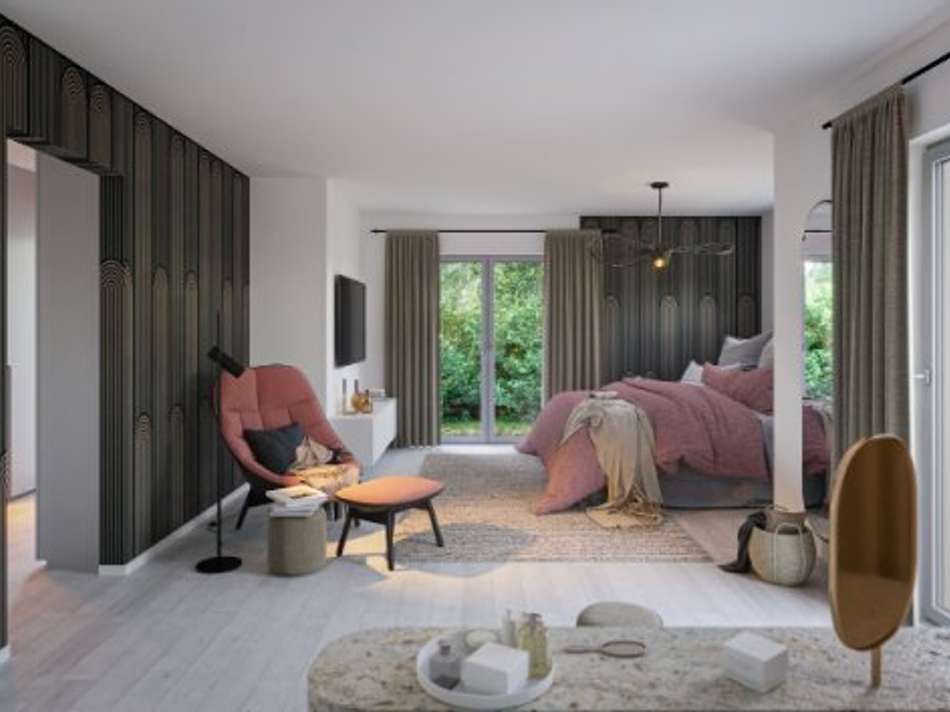 Modernes Schlafzimmer-Paradies