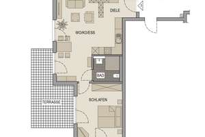 Idyllische und seltene  2-Zimmer-Erdgeschosswohnung mit großen Garten und ca. 66 m² Wohnfläche – Die vollständige Adresse der Immobilie erhältst du vom Anbieter., 80689 Am Westbad, München – Vorschaubild 4
