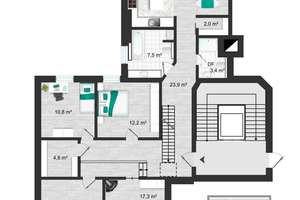Über den Dächern Altonas: 130 m² Denkmal-Penthouse mit Elbblick & zwei Sonnen-Terrassen! – Palmaille 126, 22767 Altona-Altstadt, Hamburg – Vorschaubild 19