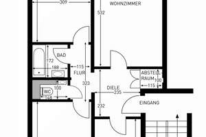 Helle 3-Zimmer-Wohnung in Mühlburg mit Balkon