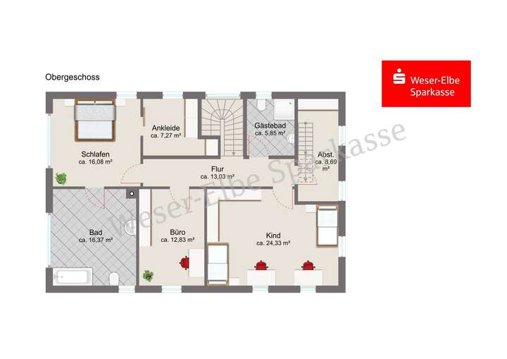 Grundriss Obergeschoss