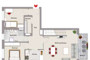 4-Zimmer Maisonette Wohnung mit großer Dachterrasse in Bessungen – Die vollständige Adresse der Immobilie erhältst du vom Anbieter., 64285 Bessungen, Darmstadt – Vorschaubild 17