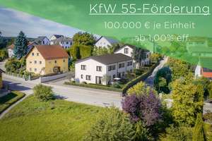 KfW 55 - Nachhaltig bauen, modern wohnen: Neubau-Doppelhaushälfte mit Garten und Terrasse – Die vollständige Adresse der Immobilie erhältst du vom Anbieter., 93107 Thalmassing – Vorschaubild 1