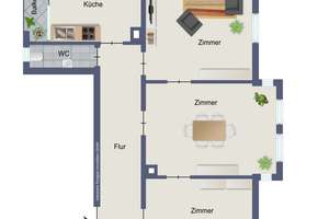 Altbau-Charme trifft Funktionalität: 3-Zimmer-Wohnung mit Balkon – Die vollständige Adresse der Immobilie erhältst du vom Anbieter., 70176 Vogelsang, Stuttgart – Vorschaubild 16