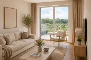 Neubau Penthouse | spektakulärer Weitblick ins Grüne trotz zentraler Stadtlage| 2-Zimmer | Erstbezug – Hagsfelder Allee 17, 76131 Oststadt, Karlsruhe – Vorschaubild 6