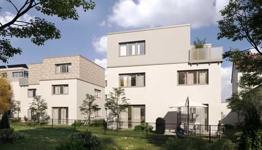 Bild von Neubau-Architektenhaus mit Doppelgarage