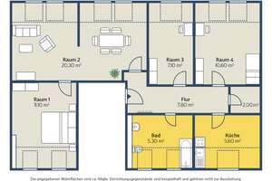 Geräumige Dachgeschosswohnung  – Viertelsweg 31, 4157 Gohlis-Mitte, Leipzig – Vorschaubild 2