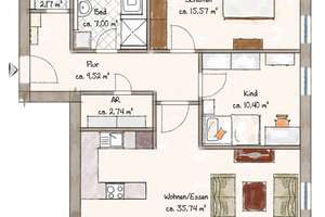 MODERN - HELL - BEZUGSFREI
3-Zimmer-Eigentumswohnung mit Balkon in Schongau – Die vollständige Adresse der Immobilie erhältst du vom Anbieter., 86956 Schongau – Vorschaubild 16