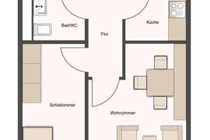 „Zentral gelegenes 2-Zimmer-Apartment mit französischem Balkon in Stuttgart-Mitte“ – Die vollständige Adresse der Immobilie erhältst du vom Anbieter., 70178 Rathaus, Stuttgart – Vorschaubild 15
