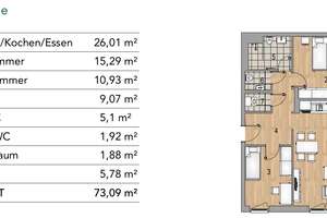 Wunderschöne 3-Zimmer-Wohnung im herzen von Leipzig – 4179 Leutzsch, Leipzig – Vorschaubild 2