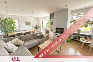 Ruwer Höhenlage ! 121 m² große, moderne EG-Wohnung mit Balkon, Kamin, 2 Stellplätzen und Gartenmitbe