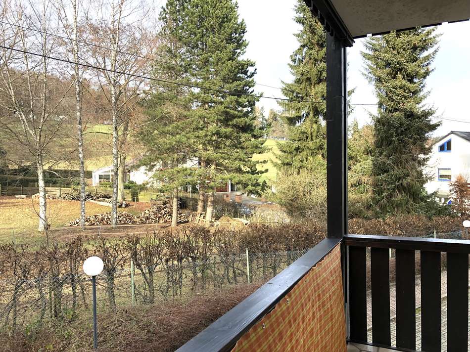 Blick vom Balkon