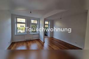 Tauschwohnung: Biete drei Zimmer Wohnung mit Garten suche kleiner