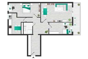 Leerstehende, gut ausgestattete Dreizimmerwohnung mit Balkon! – 4328 Paunsdorf, Leipzig – Vorschaubild 16