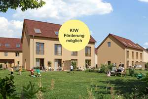 Doppelhaushälfte mit zwei Bädern und zwei Stellplätzen – Von-Watzdorf-Straße 32, 4463 Großpösna – Vorschaubild 1