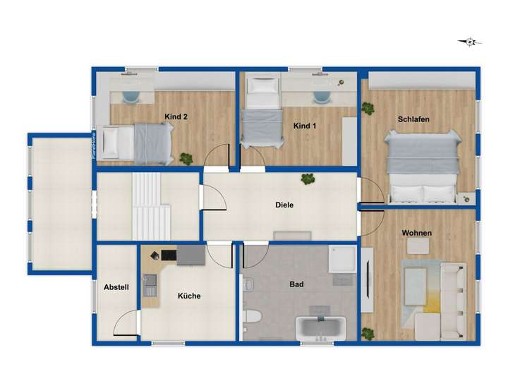 Grundriss 1. Obergeschoss