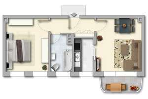 Perfekter Start ins eigene Zuhause – Balkon & Einbauküche inklusive! – Zschopauer Straße 143, 9126 Lutherviertel, Chemnitz – Vorschaubild 8