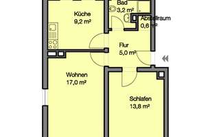 Schöne Zweizimmerwohnung direkt an der BfA! – Velburger Str. 2, 90478 Ludwigsfeld, Nürnberg – Vorschaubild 9