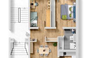 Dreiraumwohnung mit Terrasse, Balkon und Tiefgaragenstellplatz