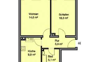 Großzügig geschnittene 2-Zimmerwohnung im Hochparterre – Herschelplatz 30, 90443 Nürnberg – Vorschaubild 10