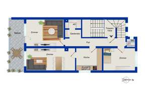 Freiburg i. Breisgau - Vermietete 6-Zimmer-Maisonettewohnung zzgl. ELW im Untergeschoss – 79114 Weingarten, Freiburg im Breisgau – Vorschaubild 10
