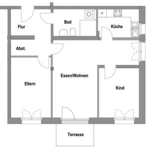 Herzobase - 3 Zimmer Wohnung im Erdgeschoss