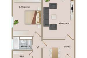 Frisch renovierte, helle, gut geschnittene 3-Zimmerwohnung mit Balkon in Bonn-Auerberg – Kölnstr. 482, 53117 Auerberg, Bonn – Vorschaubild 17