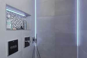 Sonnendurchflutete A+ Balkon-Wohnung, Bj. 2019, Lift, 2-Zimmer, FBH, Parkett, EBK u Luxus-Bad – 13156 Niederschönhausen, Berlin – Vorschaubild 8