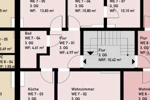 Charmante 4- Zimmer Wohnung in ruhiger Wohnlage – Gneisenaustraße 13-15, 52068 Panneschopp, Aachen – Vorschaubild 3