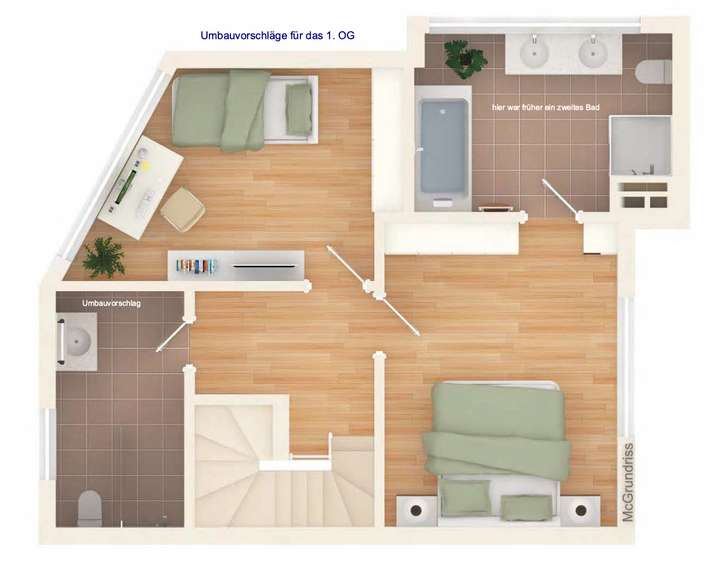 Grundriss OG - Umbauvariante