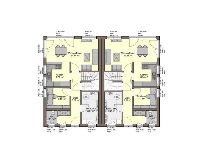 Grundrissbeispiel G117-EG