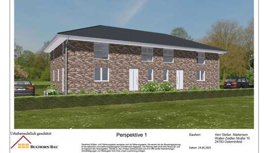 Bild von Willkommen in Sasel TEIL II! BUCHORN-Massivhaus baut IHRE individuelle Stadtvilla-Doppelhaushälfte!