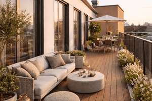 Neubau-Penthouse-Wohnung im 6. OG mit großem Wohn-Essbereich und Dachterrasse mit Blickrichtung Alex – Torstraße 224, 10115 Mitte (Ortsteil), Berlin – Vorschaubild 2