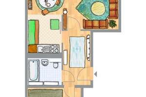 2-Zimmerwohnung mit Balkon – Lerchenbergstraße 28, 6886 Lutherstadt Wittenberg – Vorschaubild 2