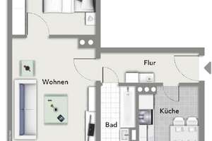 Helle 2-Zi.-Wohnung mit Balkon - jetzt Besichtigungstermin vereinbaren! – Klingenberger Straße 9, 1187 Plauen (Stadtteil), Dresden – Vorschaubild 2