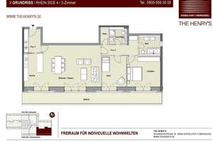 Helle 3 Zimmerwohnung in Düsseldorf-Oberkassel - Wentzel Dr. – Schanzenstr. 78, 40549 Oberkassel, Düsseldorf – Vorschaubild 2