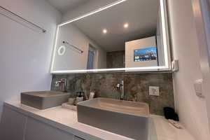 LUXUS Hausboot - 3 Etagen - 100m² Wohnen + 120 m² SONNENTERRASSE - Kamin, Kino, komplett individuell – Berlin – Vorschaubild 18