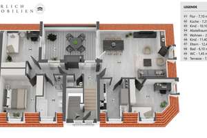 Nach umfassender Sanierung – Exklusive Dachgeschosswohnung mit großer Terrasse in begehrter Lage – Die vollständige Adresse der Immobilie erhältst du vom Anbieter., 65183 Mitte, Wiesbaden – Vorschaubild 16