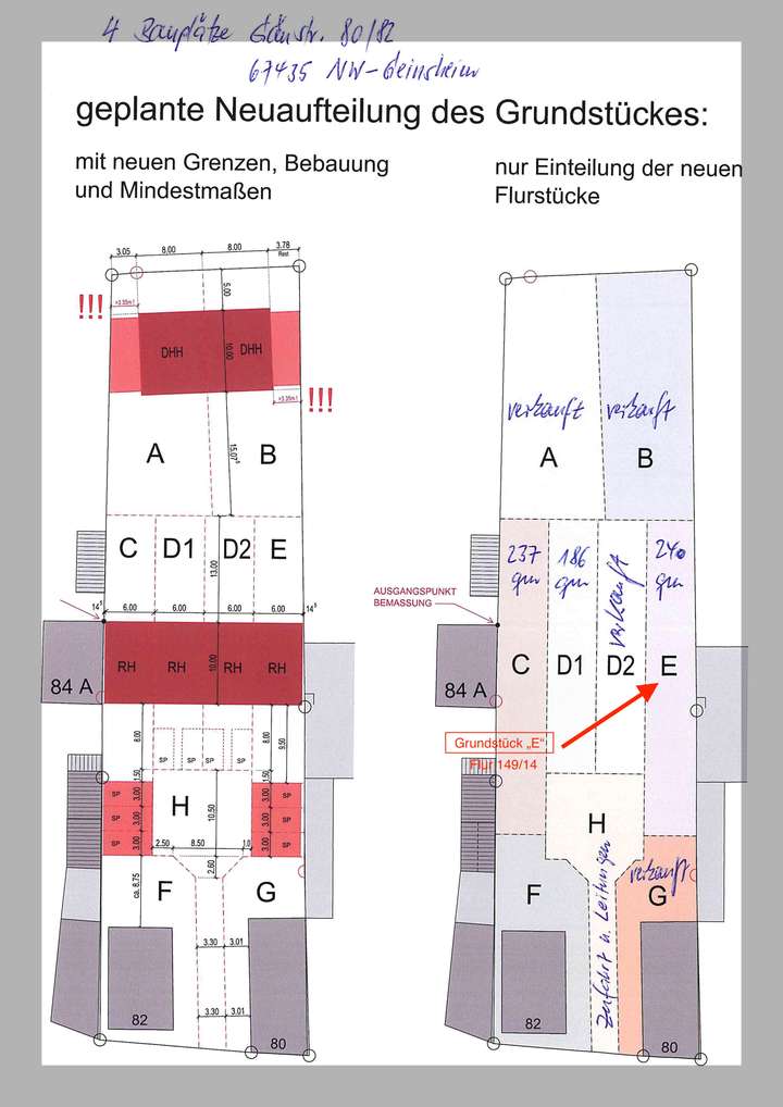Grundstück „E“ (rechts)